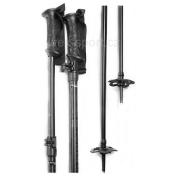 Lyžařské hůlky teleskopické - K2 POWER 8 FLIP 100-120cm - black