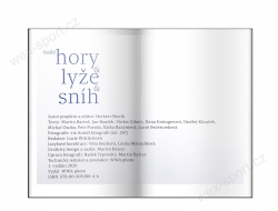 Kniha Naše hory, lyže, sníh