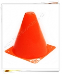 Kužely pro výuku lyžování, cvičení - 15 cm - oranž-signal