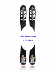 Lyže snowblade WEX Mini-SOFT Rodeo 99 Black-Star - 1x chránička