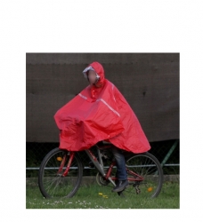 Poncho - pláštěnka pro cyklisty MAGIO - červená