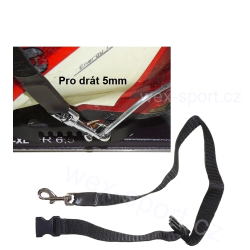 Pojistné řemínky pro lyže snowblade se sponou