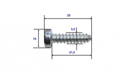 Náhradní šroub do vázání 25 mm