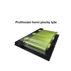 Profil horní plochy lyže