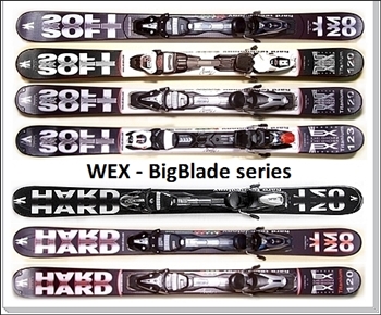 Přehled prvních modelů lyže WEX 120