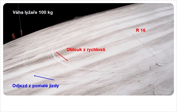 Radius oblouku v praxi II