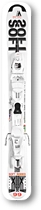 Set lyže snowblade Soft-mini 99 - white /  vázání VIST VSP 310