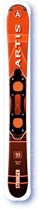 Set lyže snowblade ARTIS Stringer 99 - vázní UNI bez podložky SP Carve