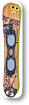 Krátký skiboard - set snowblade BF Mini Woody 70 - pevné vázání