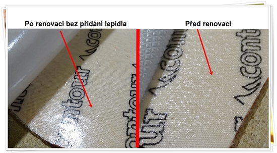 Renovace lepící plochy