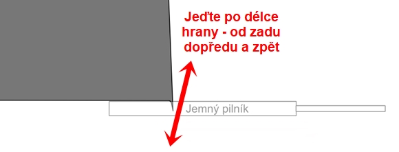 Odstranění otřepu hrany